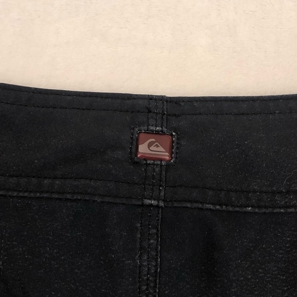 Quiksilver Surf Skate Black Neon Green White Swim Trunks Board Shorts Mens 29 - Picture 9 of 9